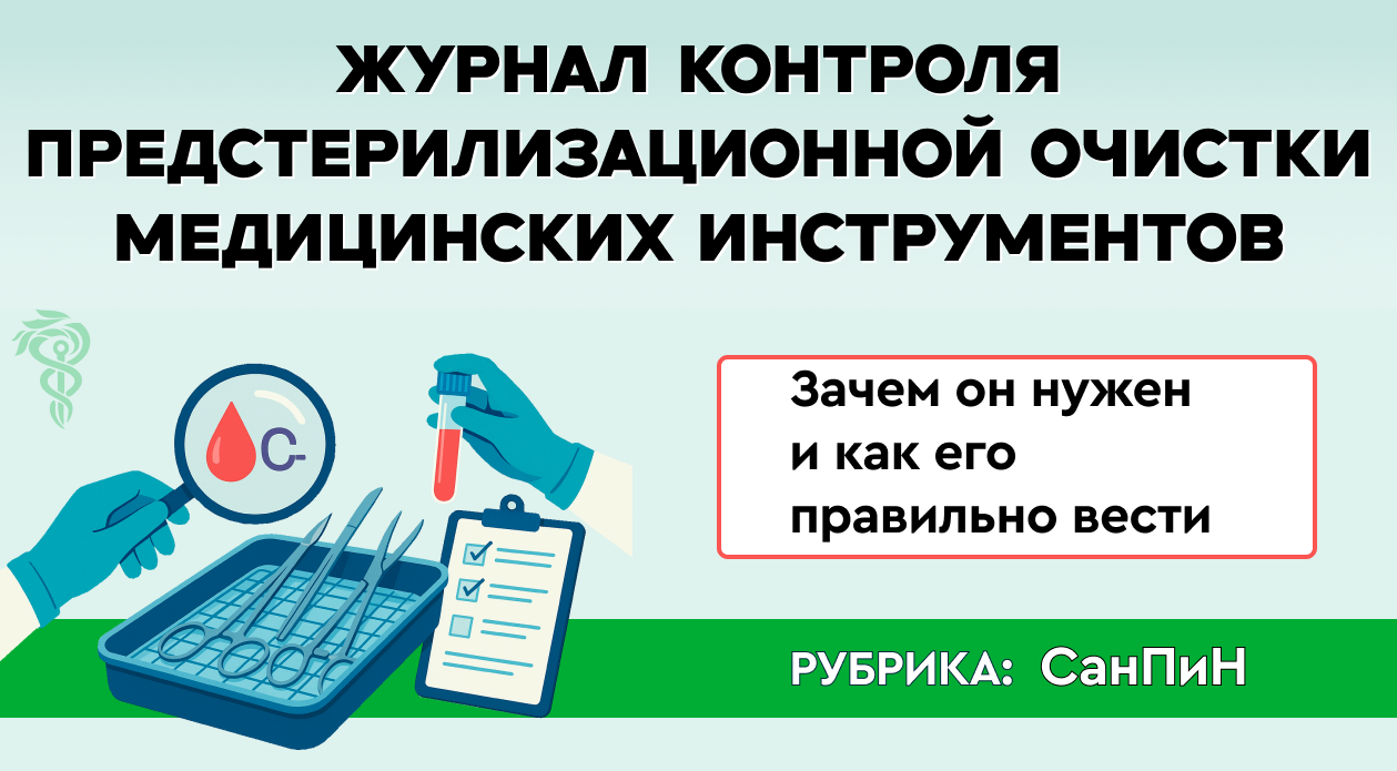 Журнал контроля предстерилизационной очистки медицинских инструментов: зачем он нужен и как его правильно вести